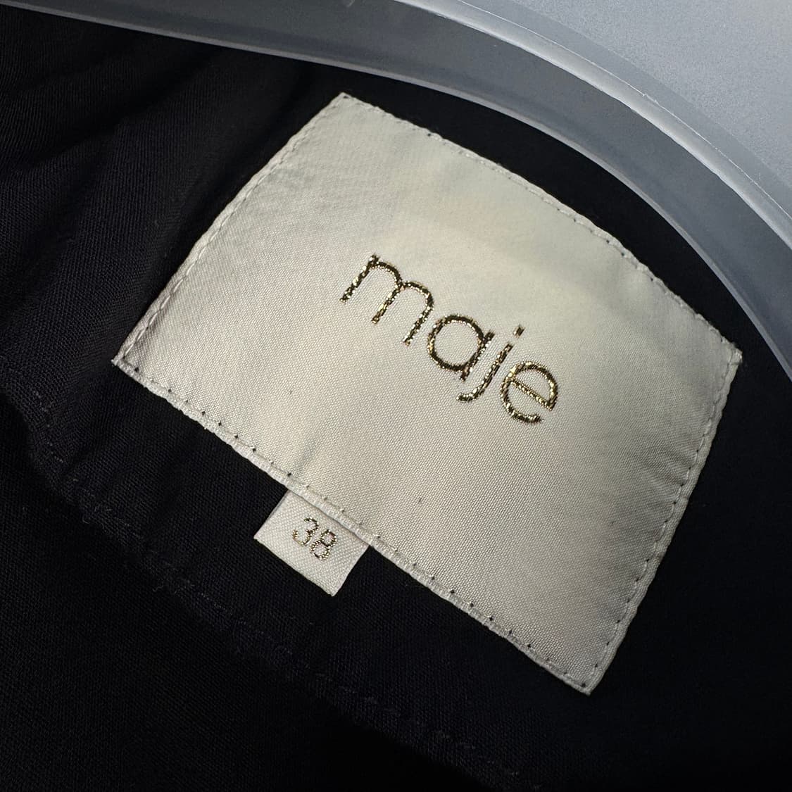 마쥬 maje 블랙 집업 봄버 재킷 상품이미지3