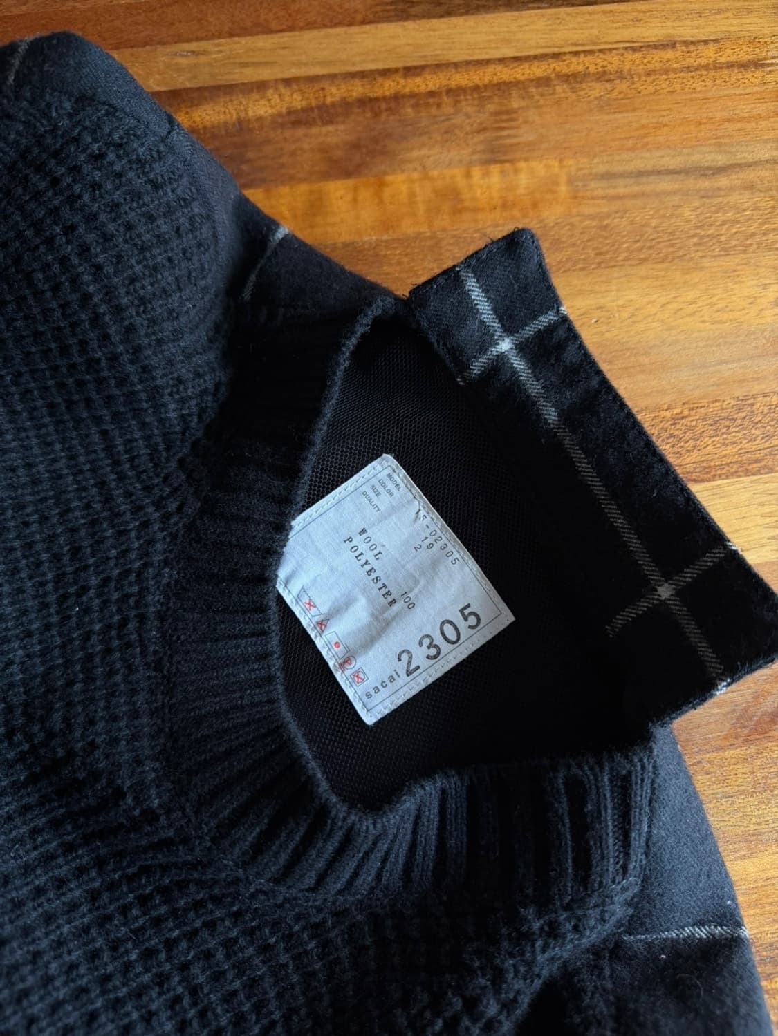 Sacai 사카이 니트 플란넬 원피스 55~66 상품이미지4