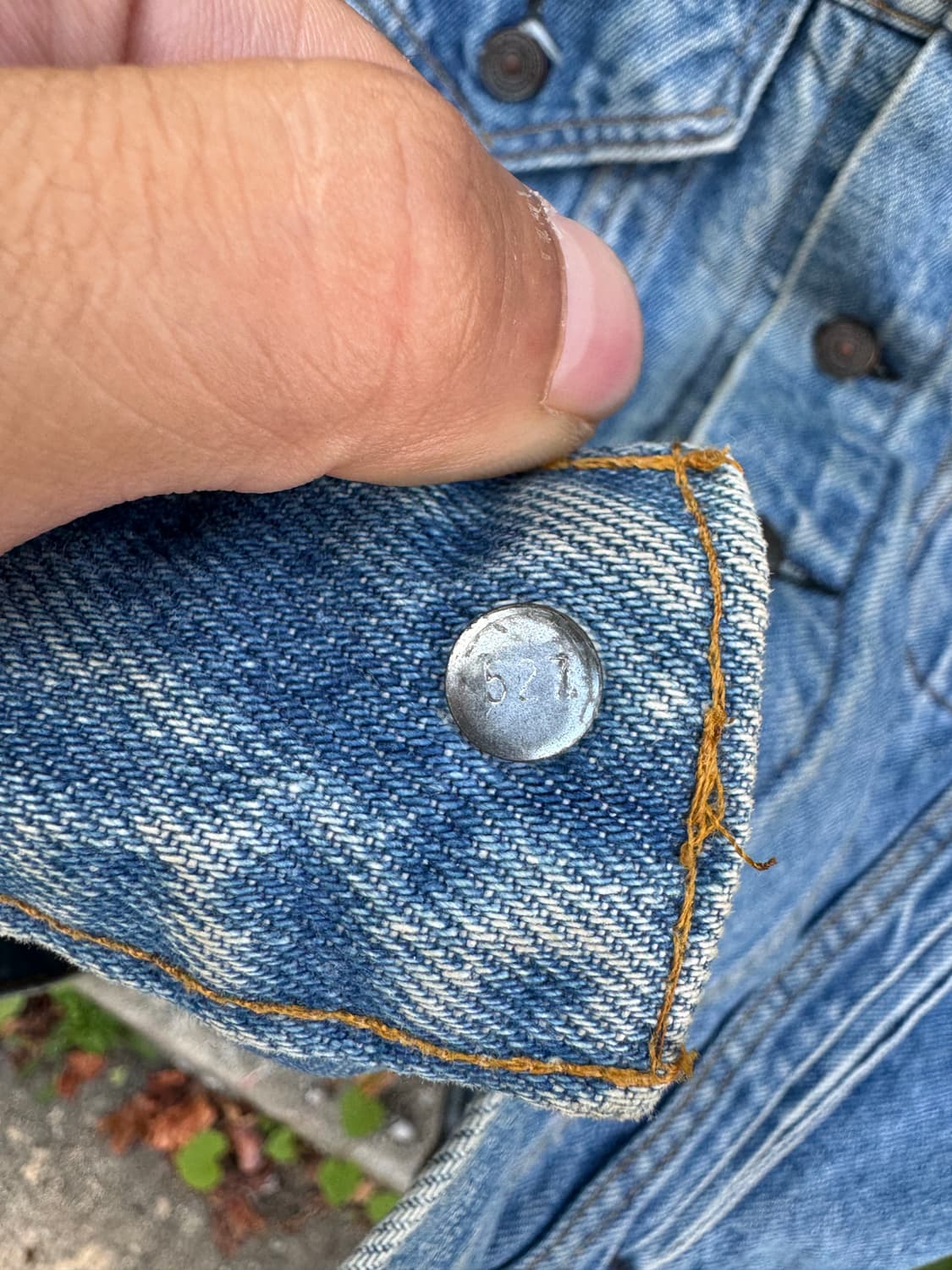 80s levis 리바이스 3rd usa made 데님 트러커 자켓 상품이미지5