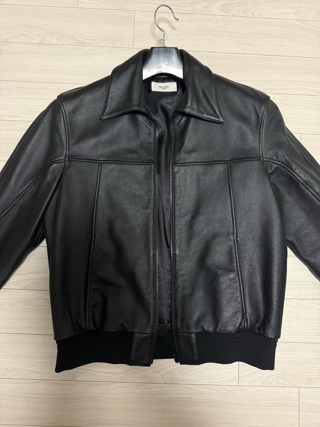 롤링스튜디오 램스킨보위레더블루종자켓 L 상품이미지1