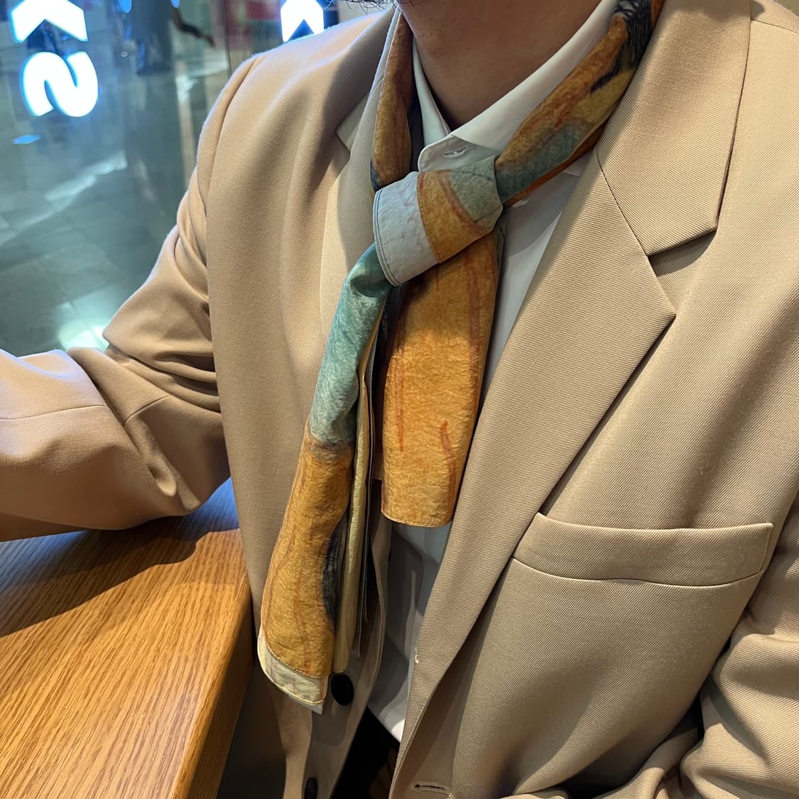 XL) 이얼즈어고 자켓 years ago 베이지 블레이저 상품이미지3