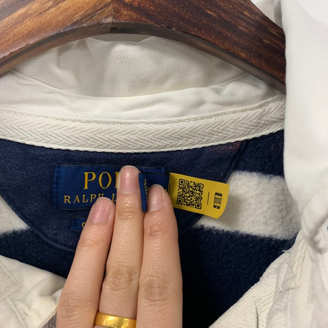 폴로 랄프로렌 스트라이프 럭비티 카라 티셔츠  상품이미지5