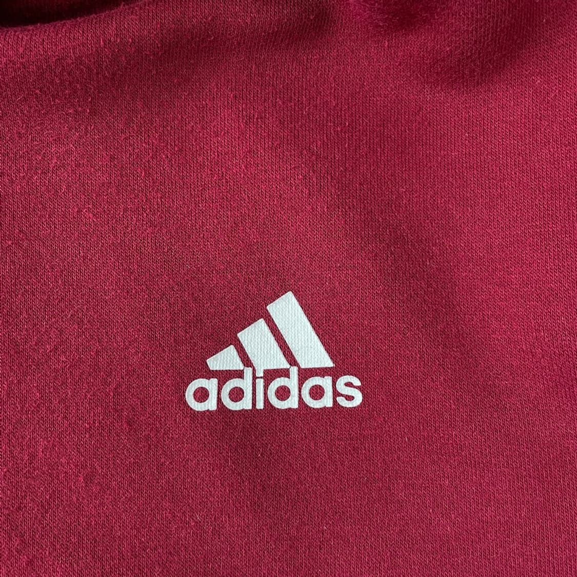 XXL 아디다스 버건디 후드집업 자켓 삼선 110 상품이미지8