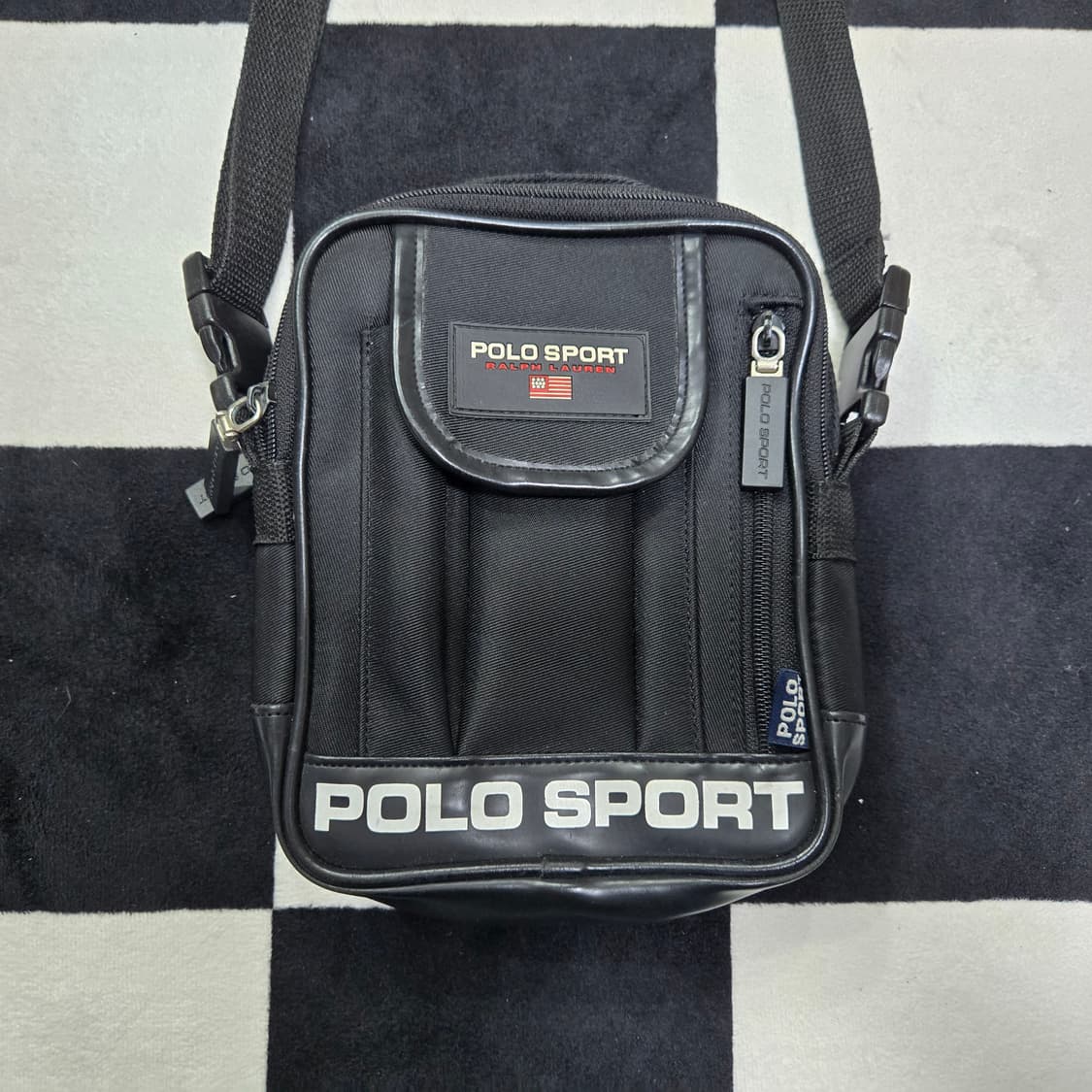 OS 폴로스포츠 미니 크로스백 블랙 상품이미지2