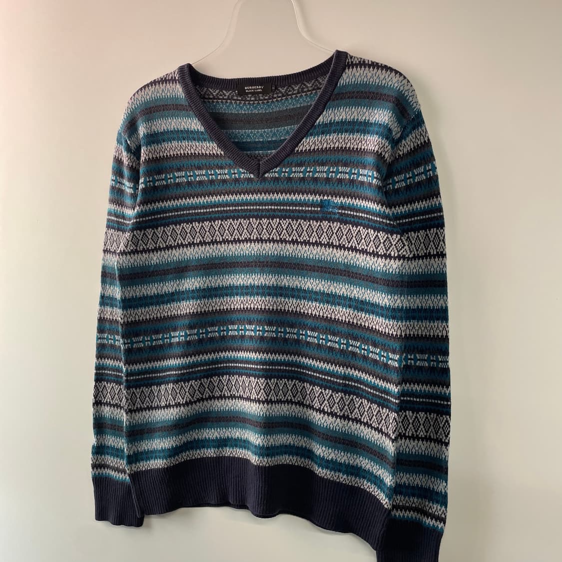 버버리 페어아일 브이넥 니트 상품이미지3