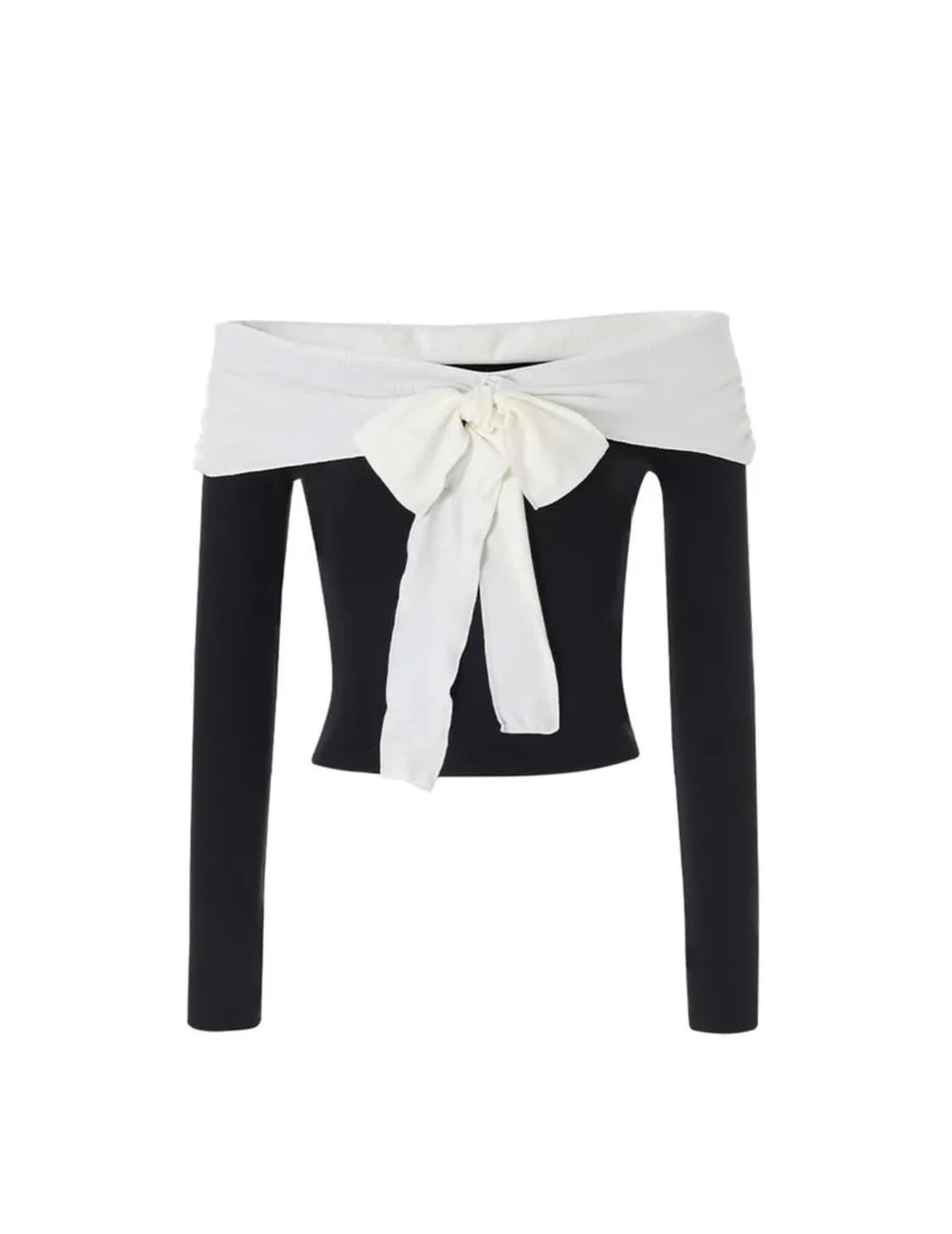 낫유어로즈 블레어 탑 블랙 상품이미지3