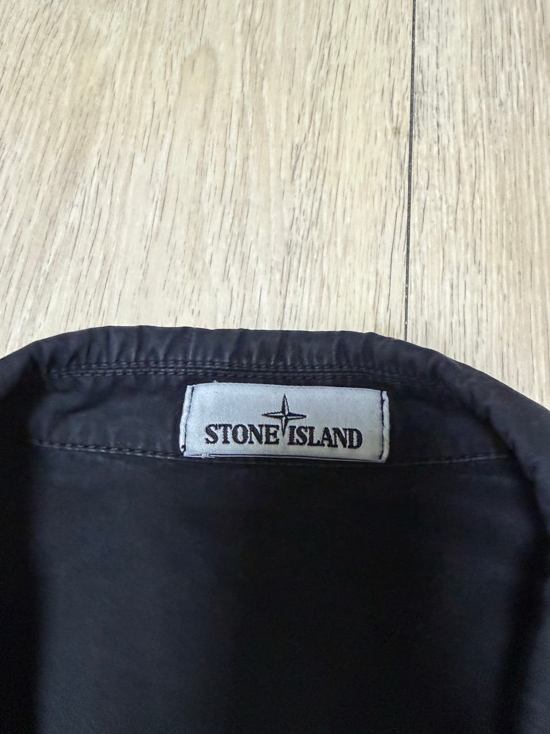 21ss 스톤아일랜드 올드이펙트 오버셔츠 블랙 L사이즈 상품이미지4
