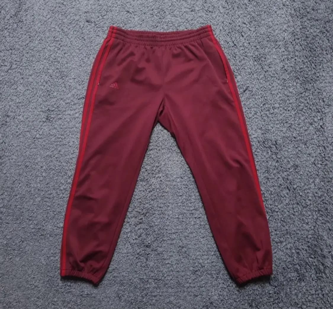 아디다스 버건디 삼선 라인 트랙 조거 팬츠 상품이미지3