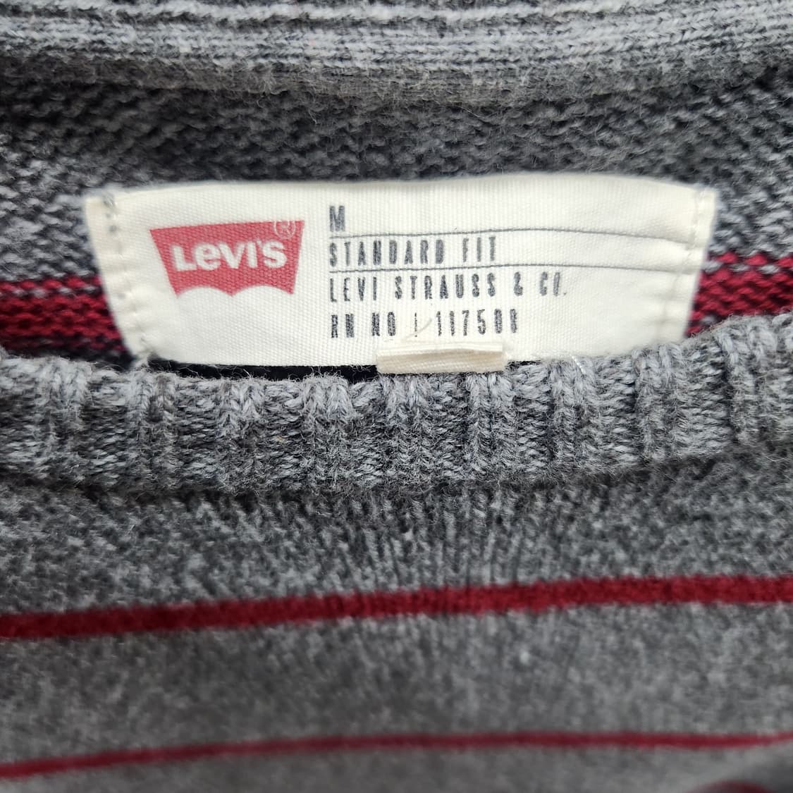 리바이스 스트라이프 코튼 니트 M(M) 상품이미지4