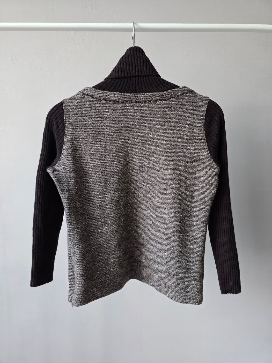 일본 빈티지 미니멀 울 니트 톱 상품이미지4