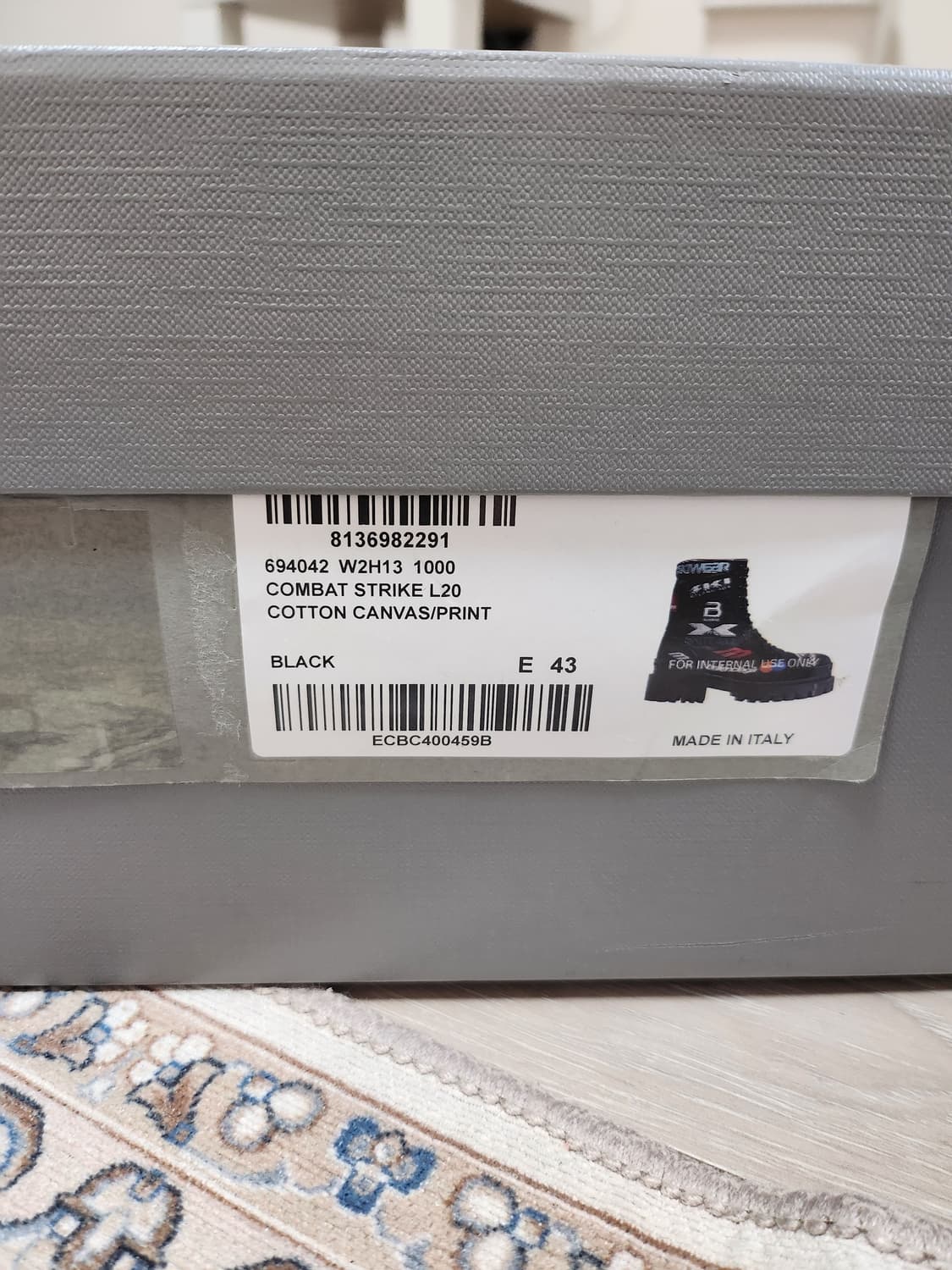 [43]발렌시아가 컴뱃 스트라이크 부츠 블랙 상품이미지6