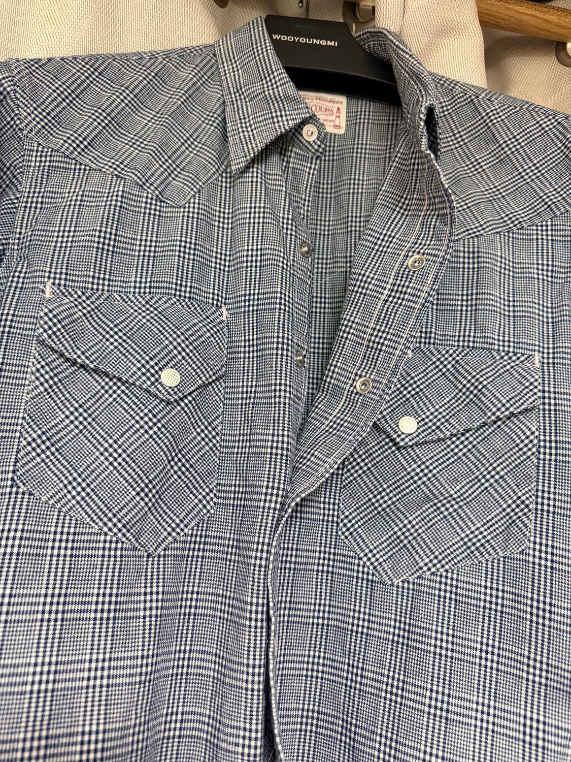 본쿠라 웨스턴셔츠 글렌체크 상품이미지6