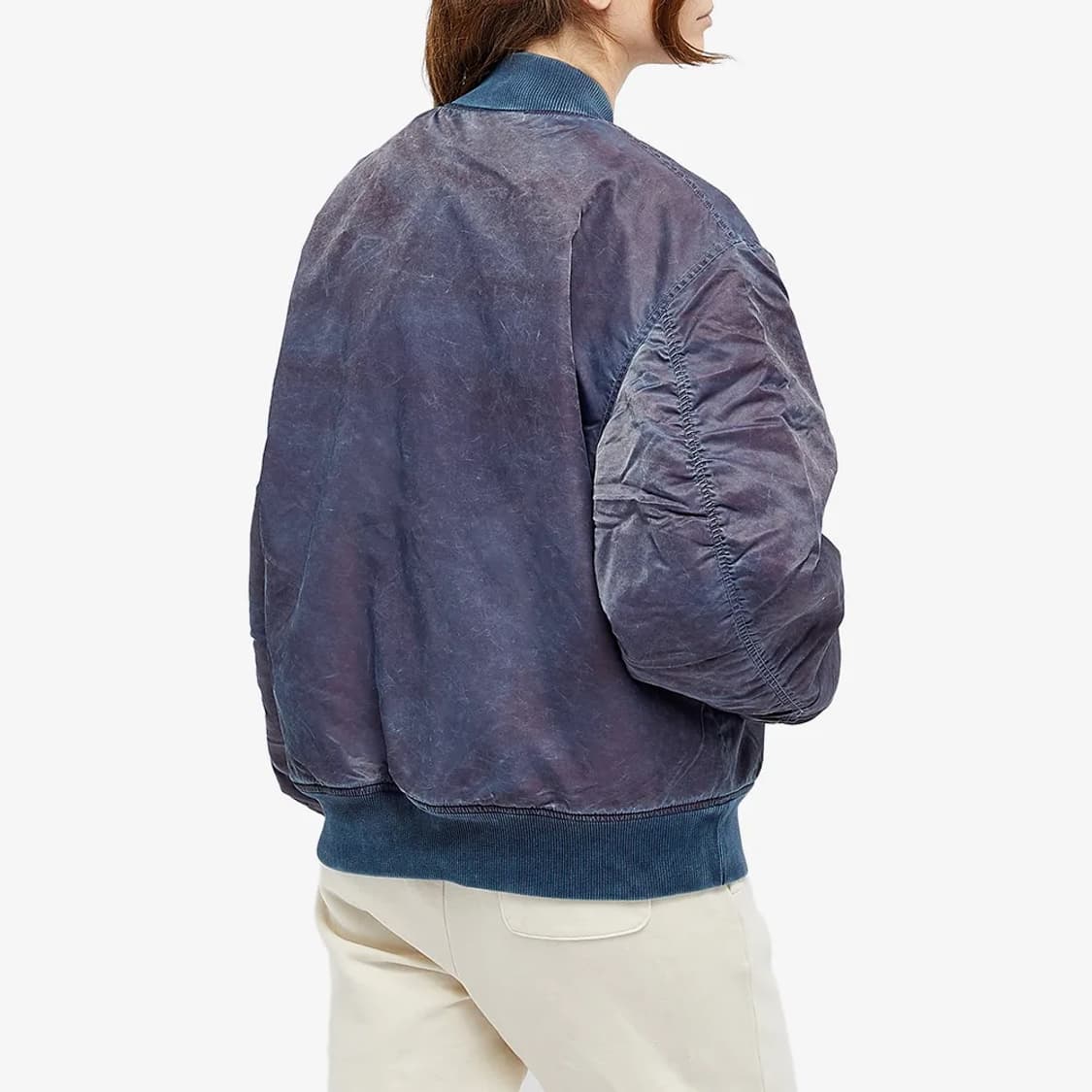 STUSSY DYED NYLON BOMBER NAVY 상품이미지7