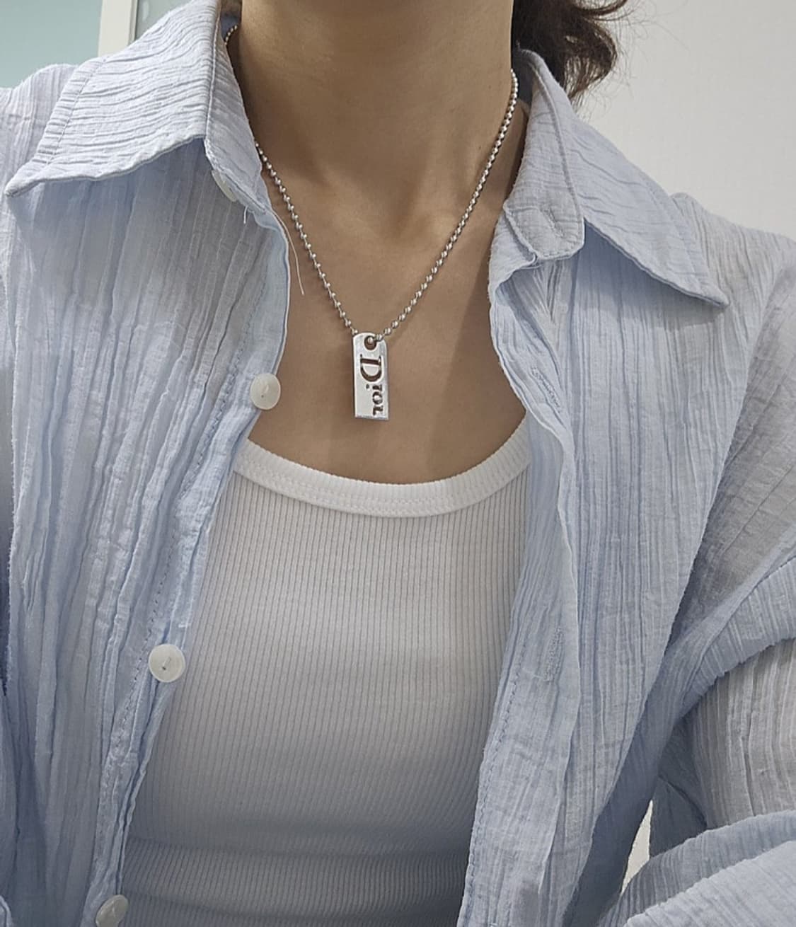 디올 군번줄 목걸이 [정품] 상품이미지5