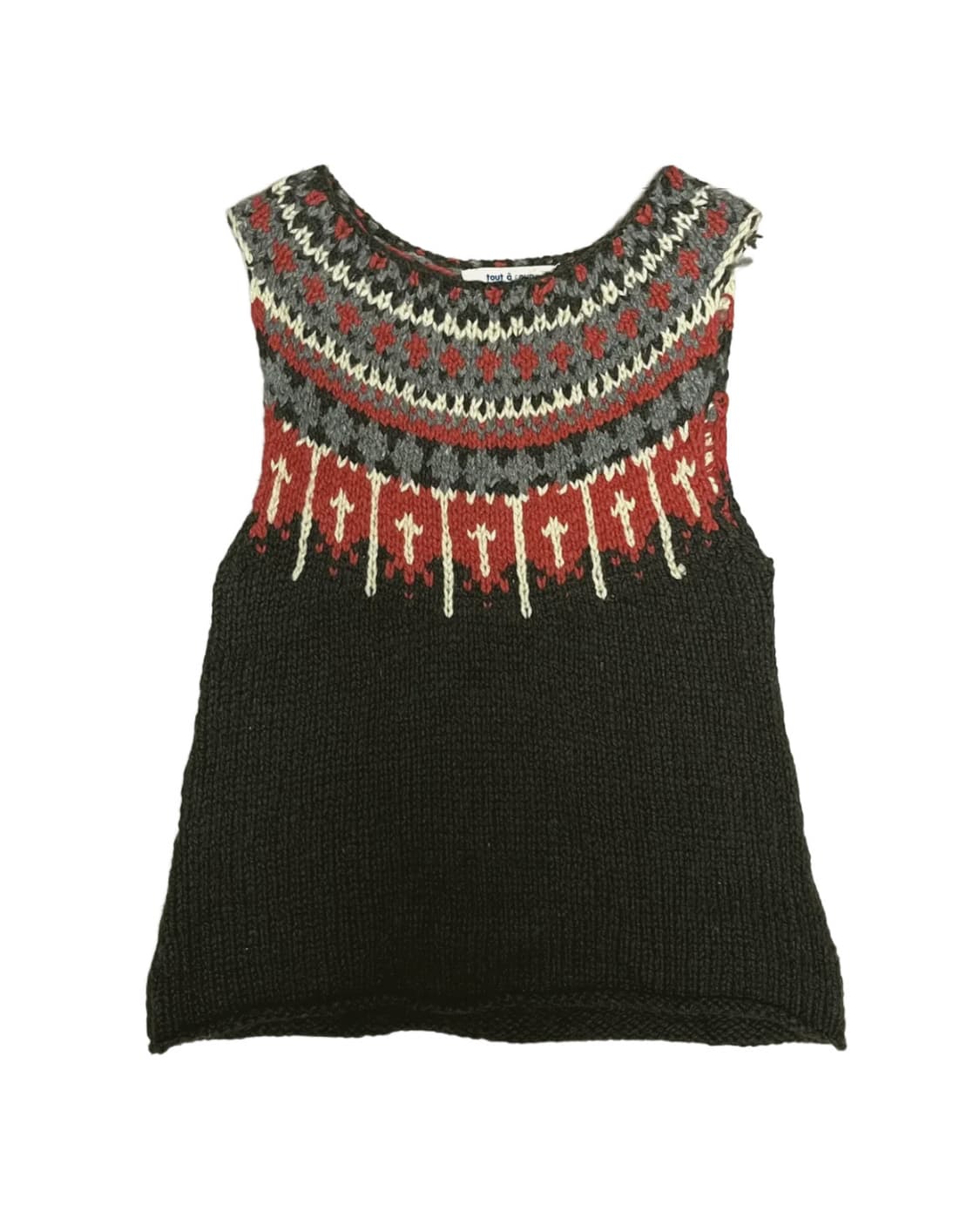 Green nordic vest 상품이미지1