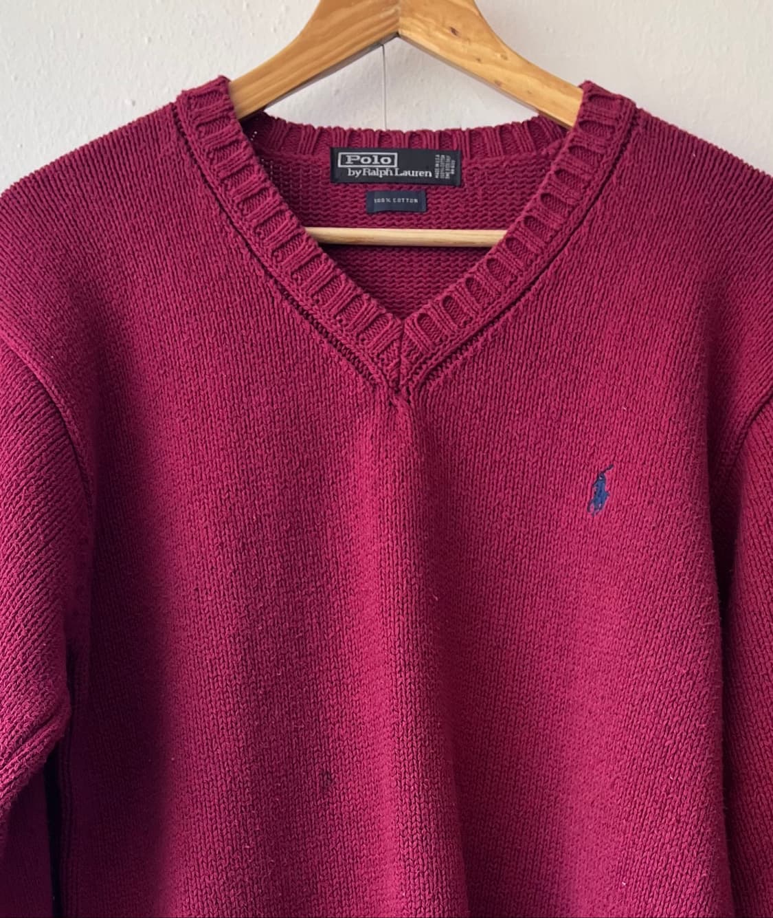 폴로랄프로렌  브이넥 코튼니트
 상품이미지2