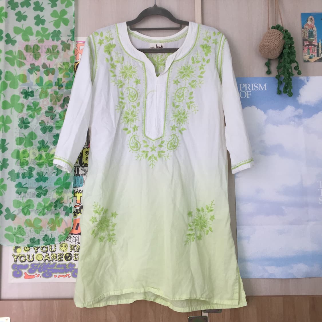 연두색 여름 블라우스 상품이미지1