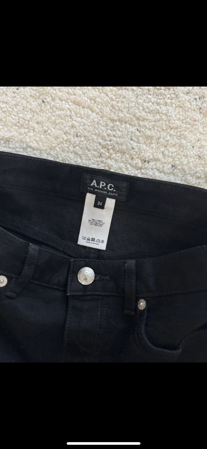 🖤 아페쎄(A.P.C.) 미니주페 블랙 / 블랙 데님스커트 (34) 상품이미지5