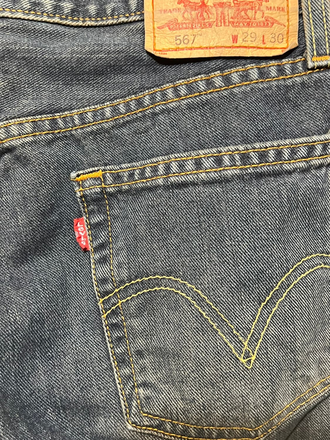 [29x30] 리바이스 567 루즈 부츠컷 데님 빈티지 Y2K 청바지 상품이미지6