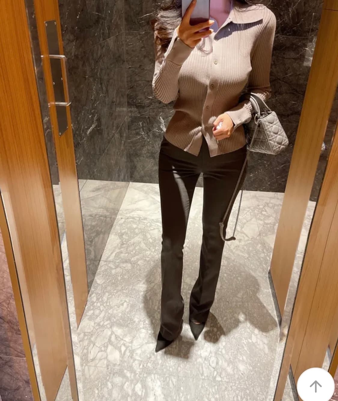 FW 슬림업 롱 세미 부츠컷 슬랙스 (새상품) 상품이미지5