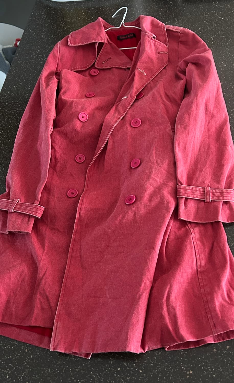 스파이시걸 레드 투버튼 코트 (슬림핏) 상품이미지3