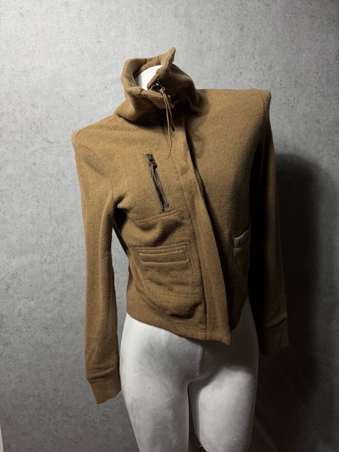 Vintage knit zip-up 상품이미지1
