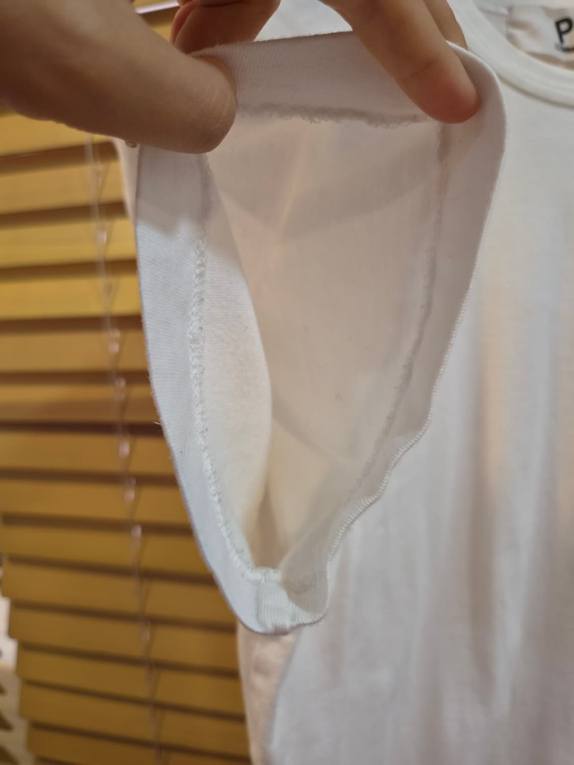 꼼데가르송 남성 레드하트 반팔티셔츠 XL사이즈 상품이미지5