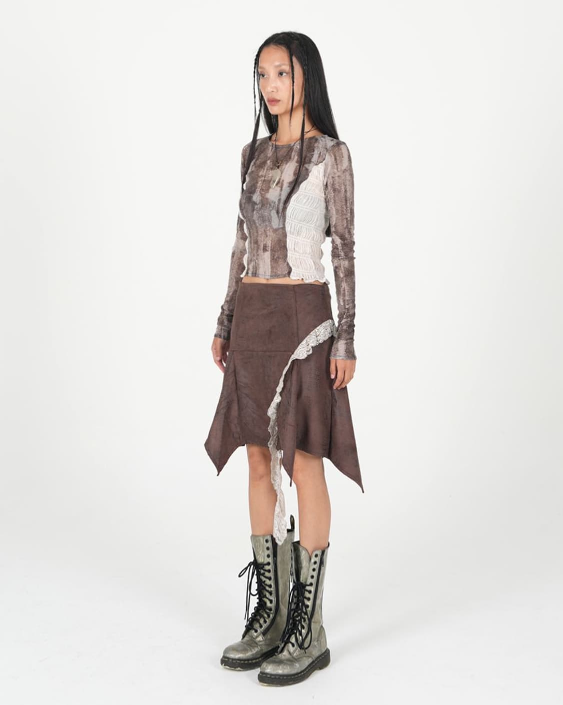 0104 excursive top - brown 상품이미지5