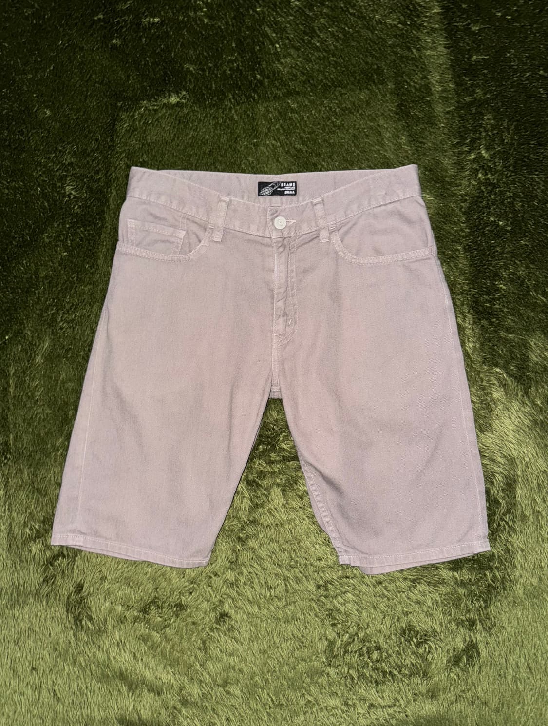 [S] BEAMS 빔즈 MADE IN JAPAN 코튼 하프 팬츠 그레이 상품이미지1