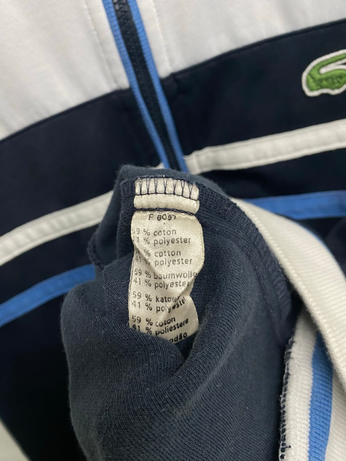 라코스테 스포츠 배색 트랙 자켓 L 상품이미지5