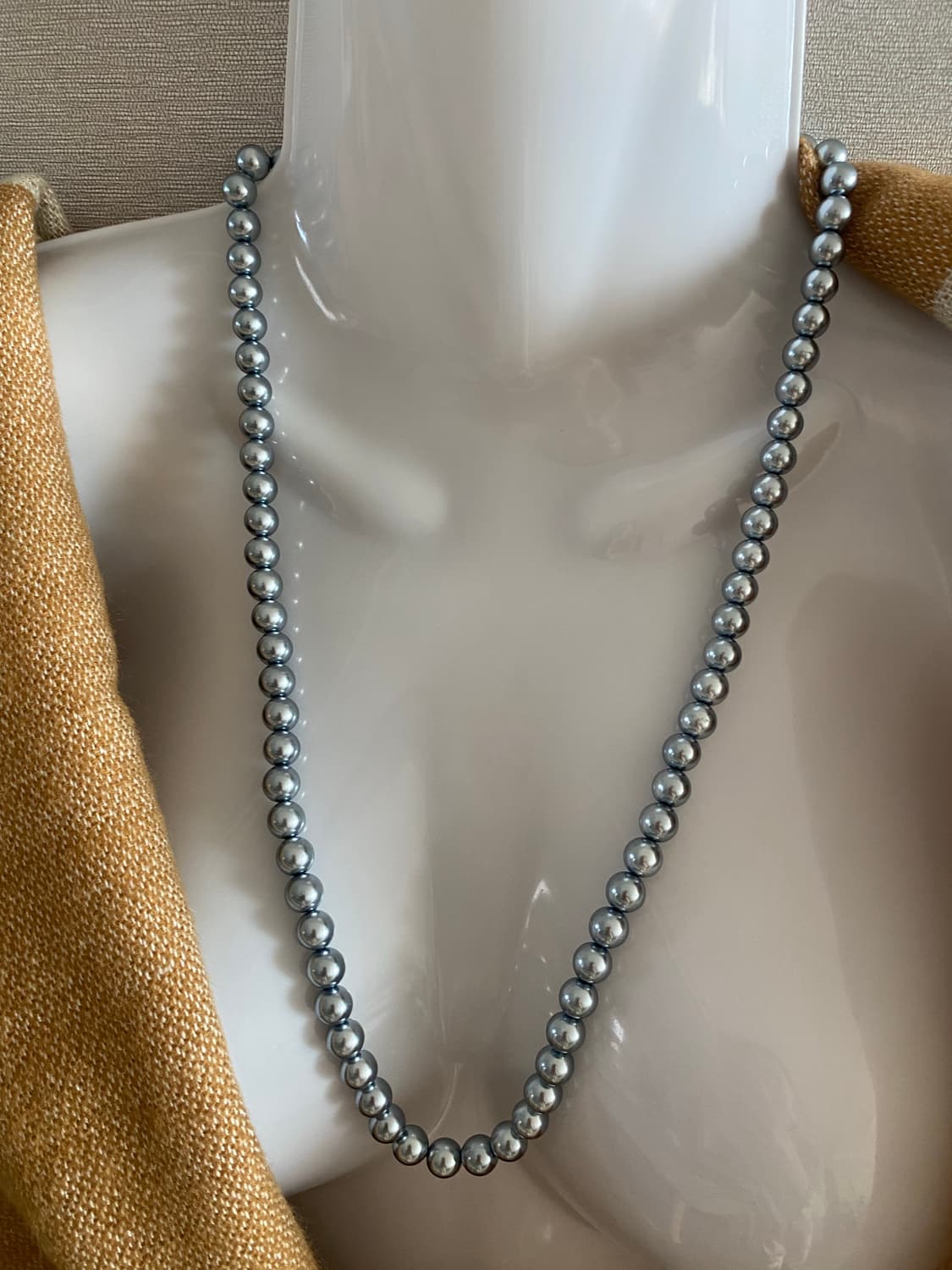 빈티지 블루 펄 목걸이 주얼리 상품이미지4