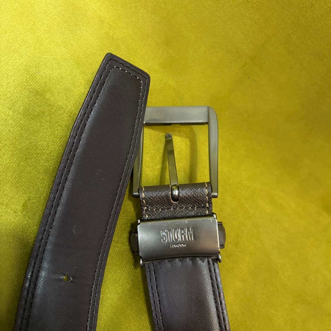 Storm London 브라운 레더 벨트 상품이미지5