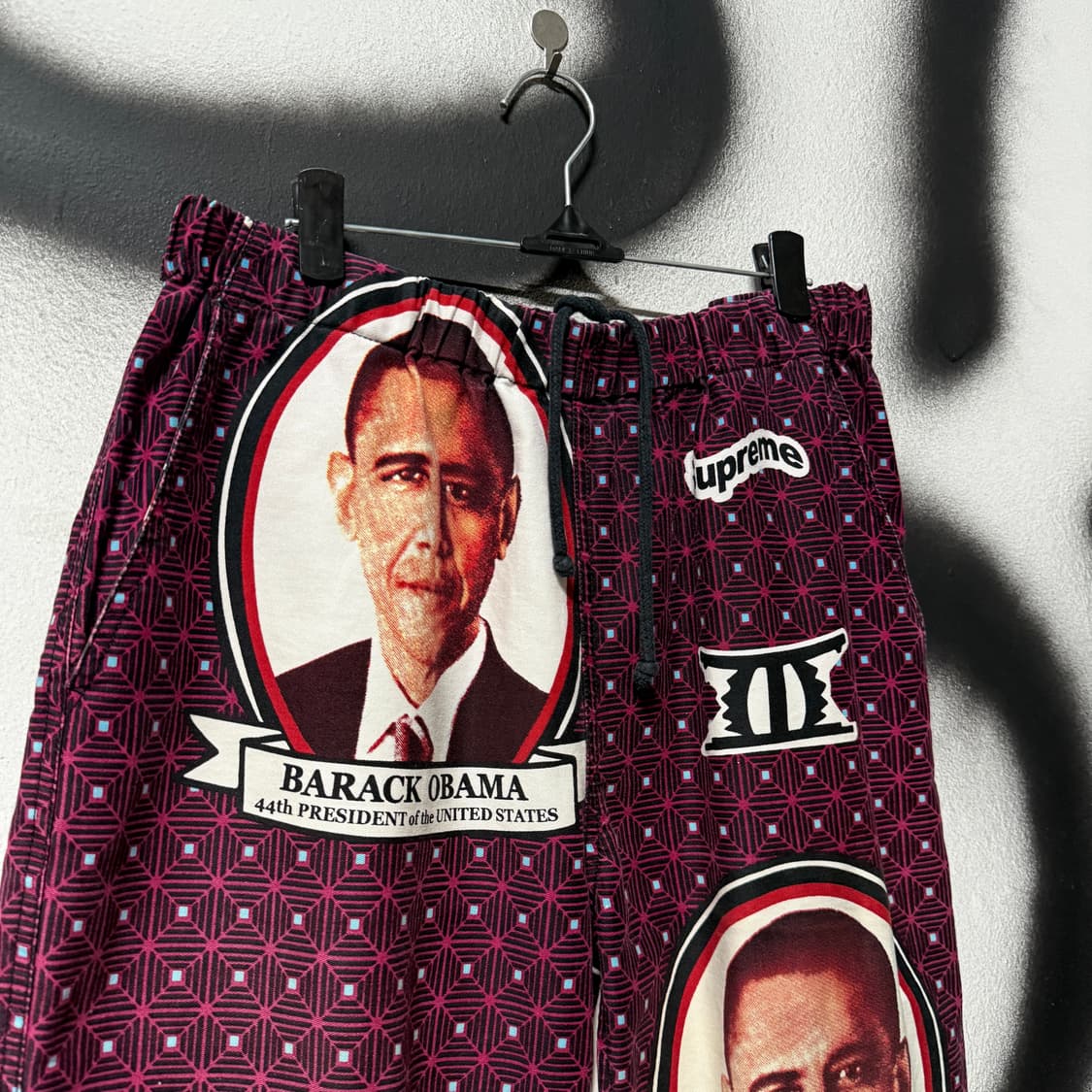 슈프림 17ss 오바마 풀 프린팅 스케이트 조거 팬츠 상품이미지3