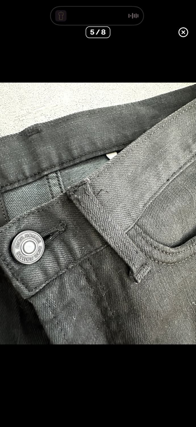 dior homme 07fw wax coated denim 상품이미지5