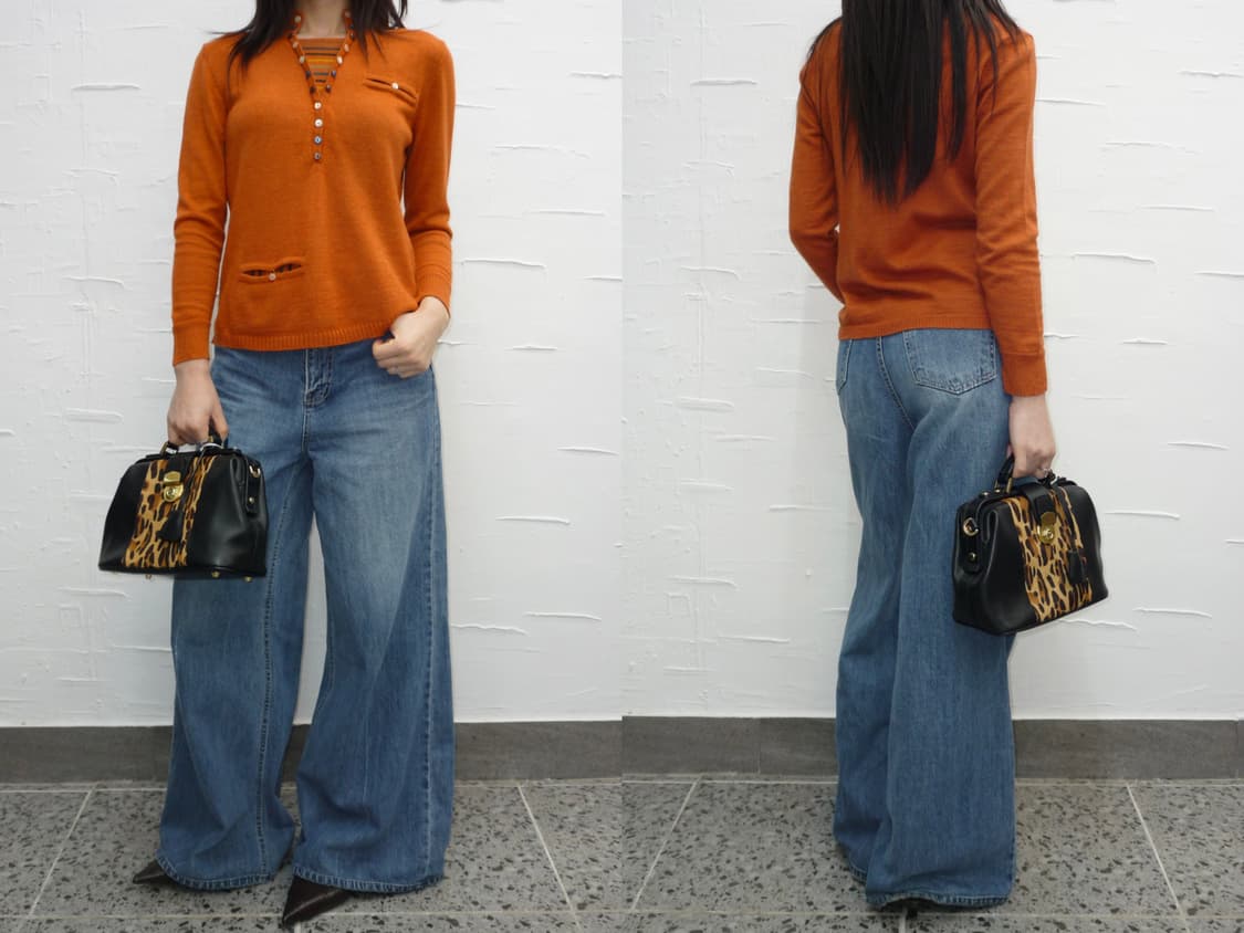 Orange button detail knit 상품이미지2