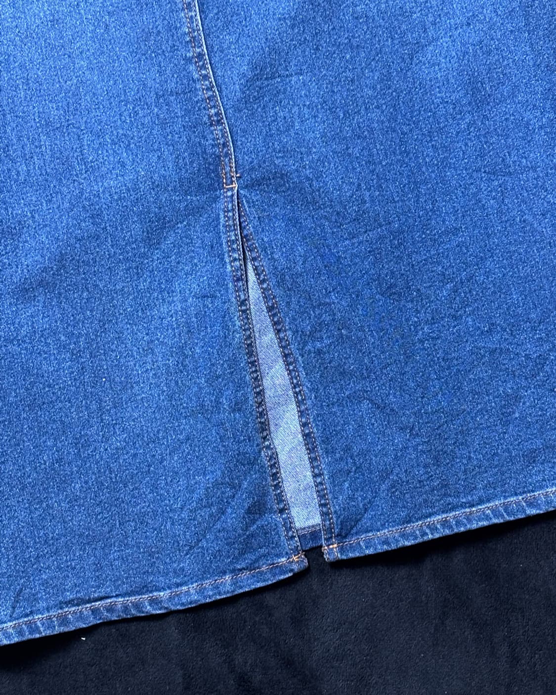 일본빈티지 진청 롱스커트 상품이미지5