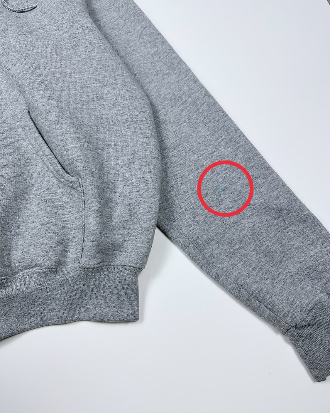 챔피온 기모 후드집업 멜란지그레이 상품이미지3