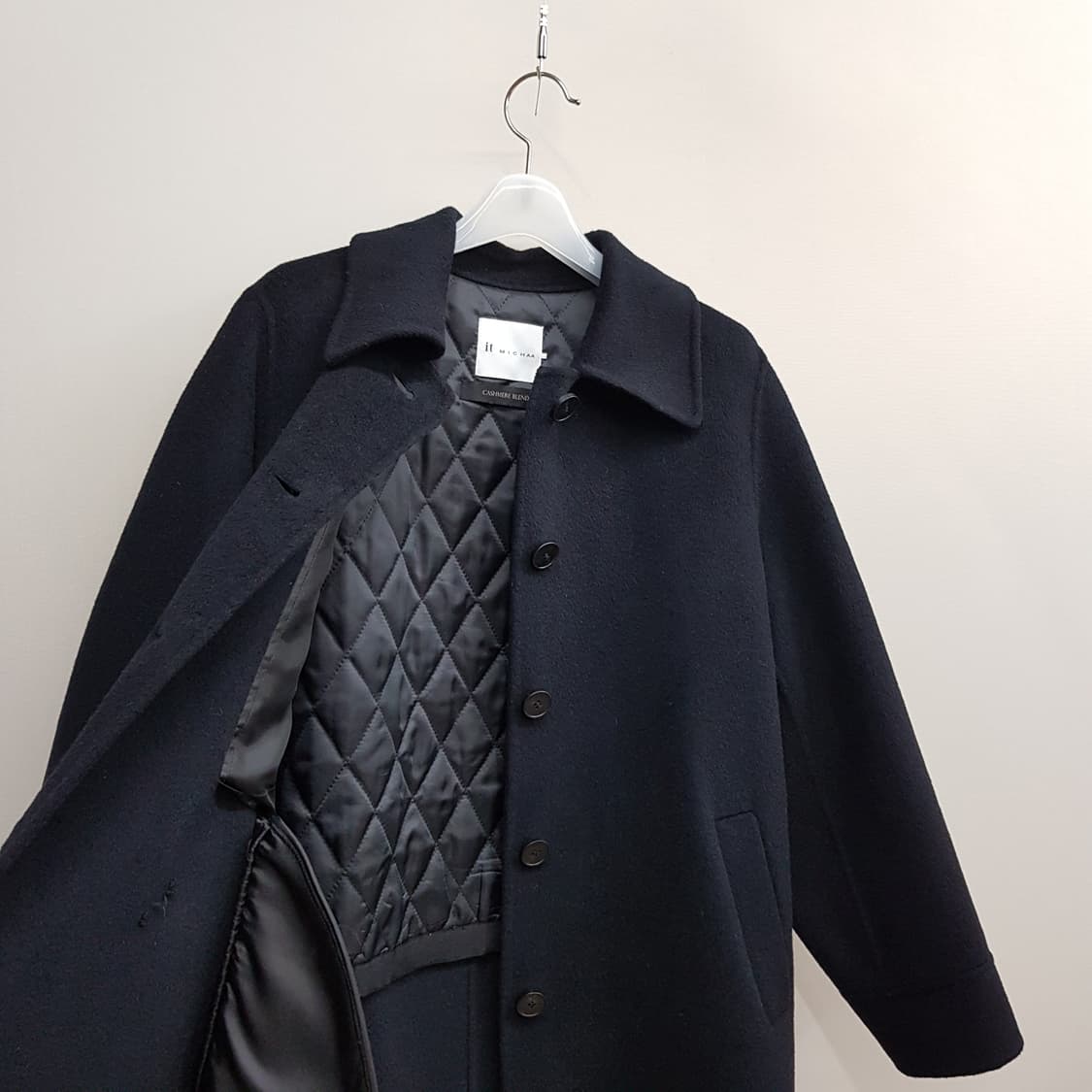 잇미샤 캐시미어 블렌드 싱글 롱 코트 82-95-155사이즈 상품이미지6