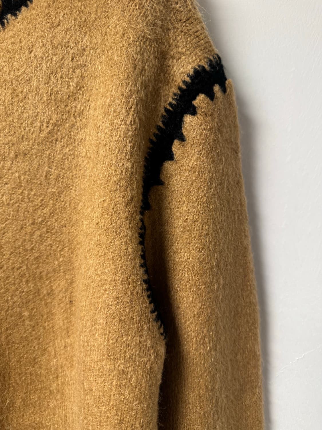 ZARA 자라 오버핏 스티치 배색 니트 S 상품이미지5