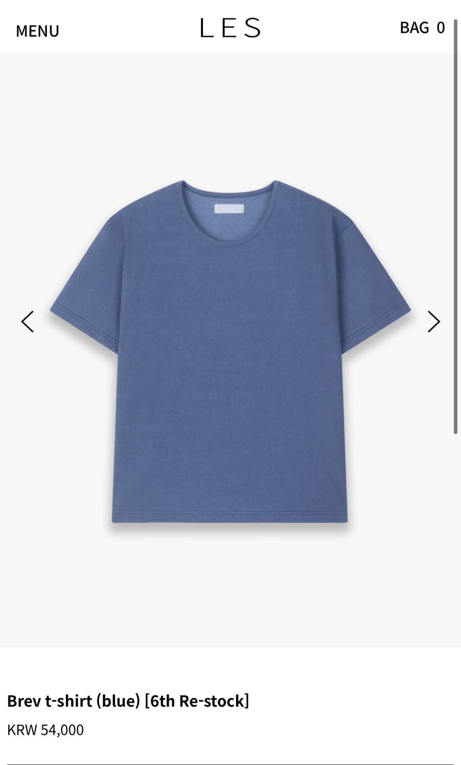 Les brev t-shirt 1size 상품이미지1