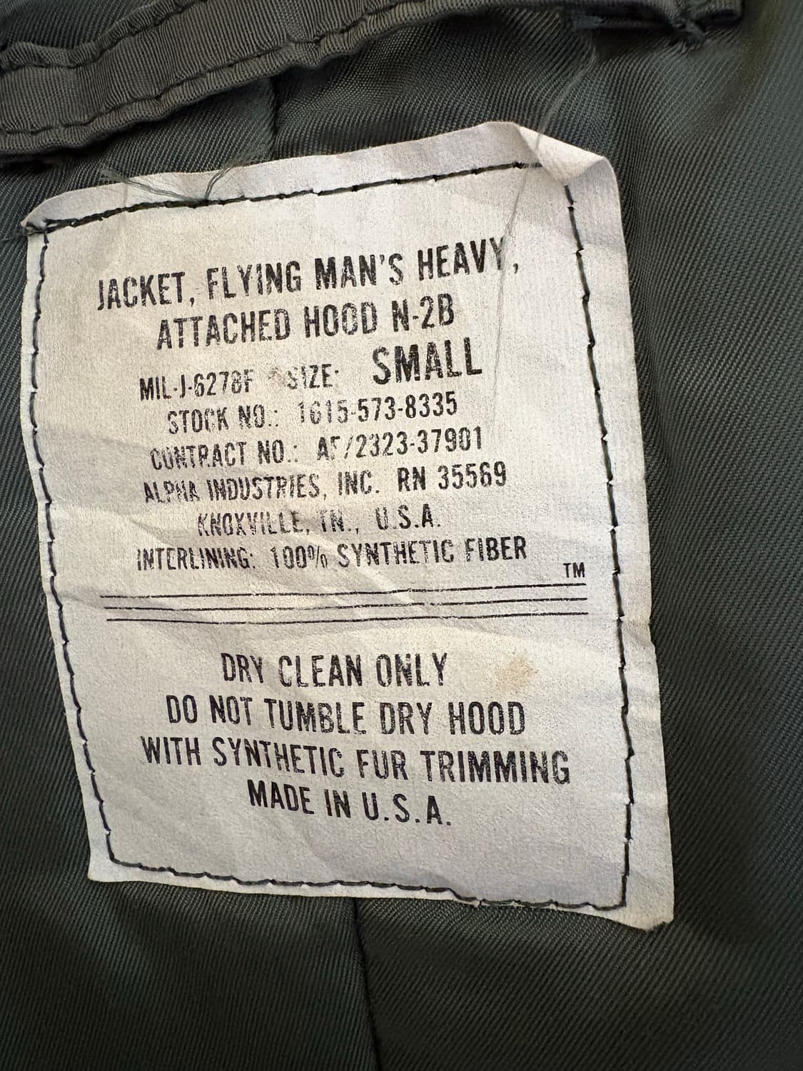 알파인더스트리 n2b 자켓  상품이미지10