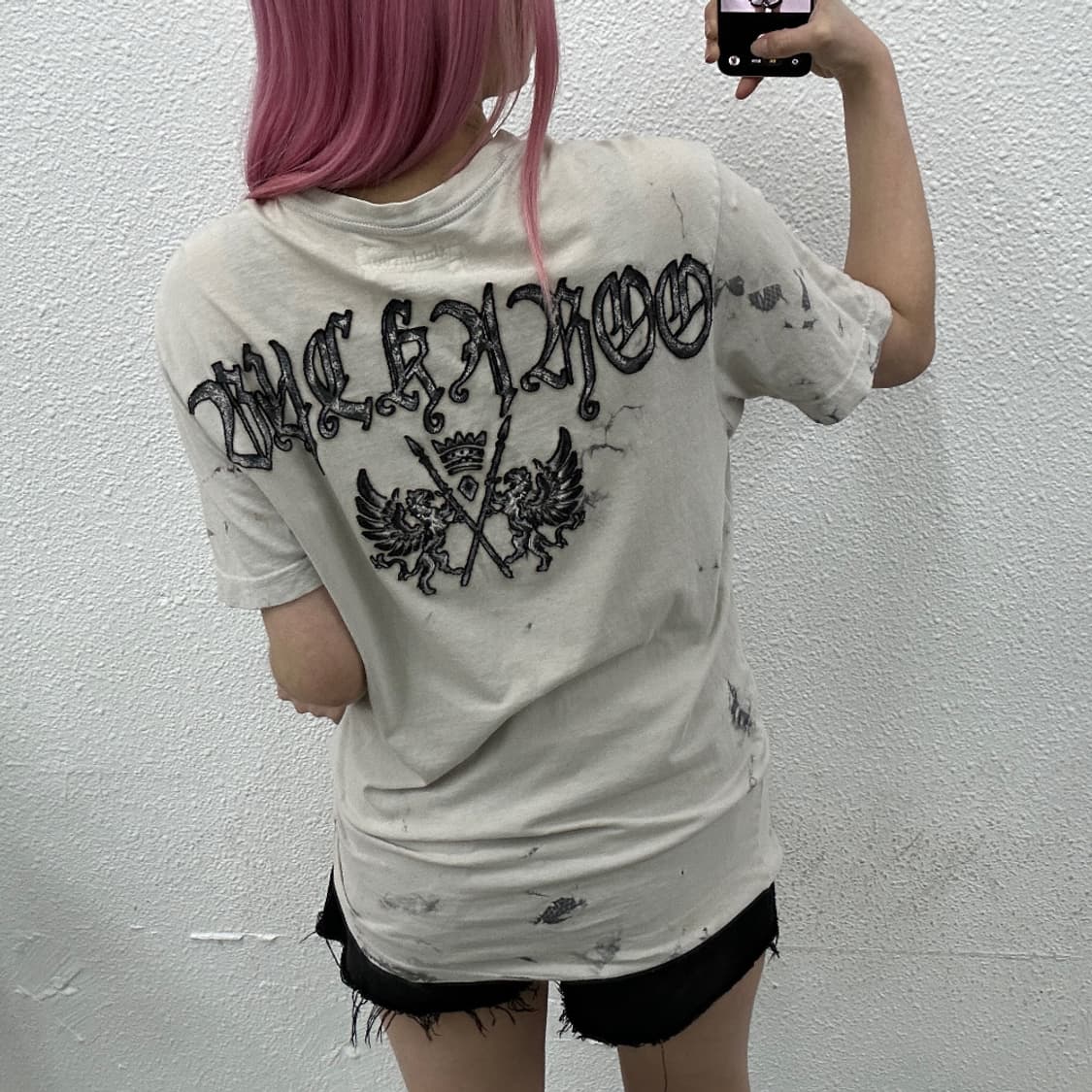 버커루 락시크맛 빅로고 베이지 반팔 L 상품이미지2