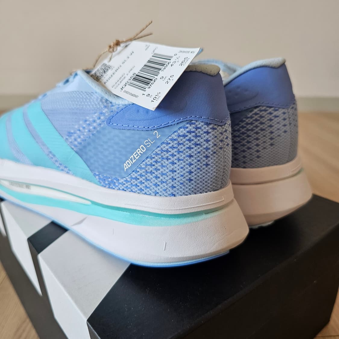 275 새제품) 아디제로 SL2 아쿠아 블루 런닝화 남자 270~275 상품이미지4