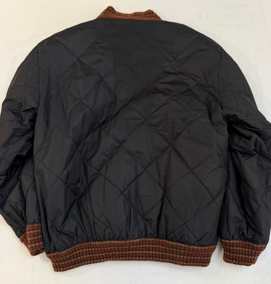 90s 미쏘니 스포츠 아카이브 리버시블 앙고라 울 봄버 자켓 상품이미지7