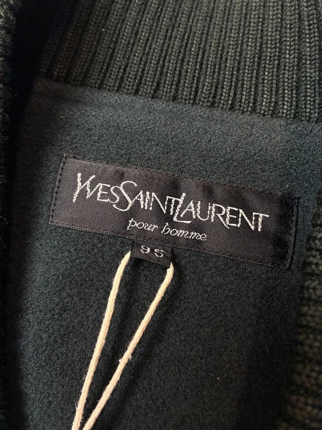 입생로랑 00s 100% 울 미니멀리즘 블루종 자켓 PN5041 상품이미지8