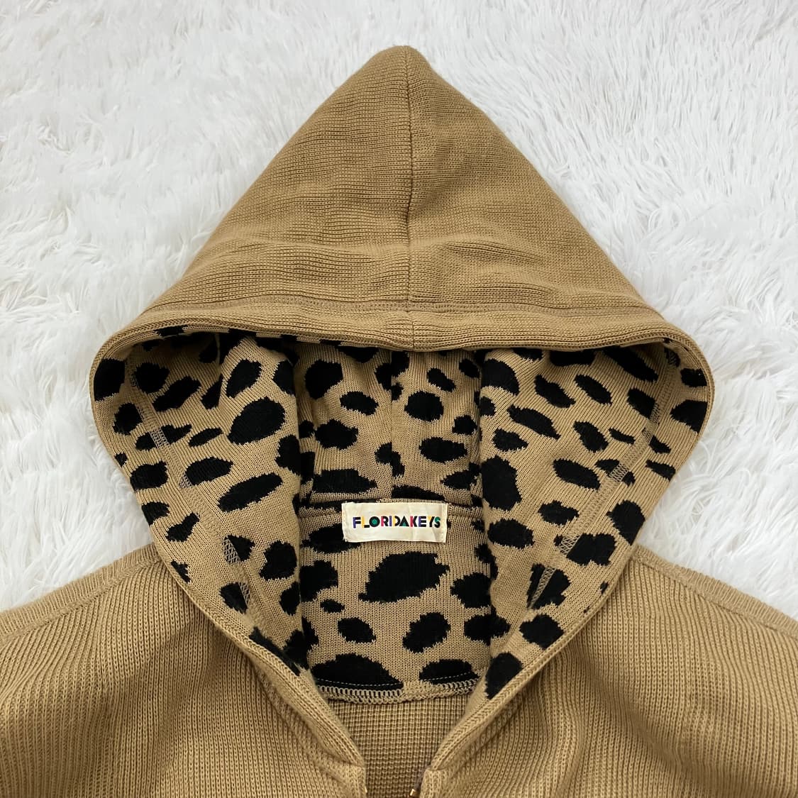 빈티지 머스터드 호피 후드집업 y2k 스트릿 갸루 펑키 일본빈티지651 상품이미지3