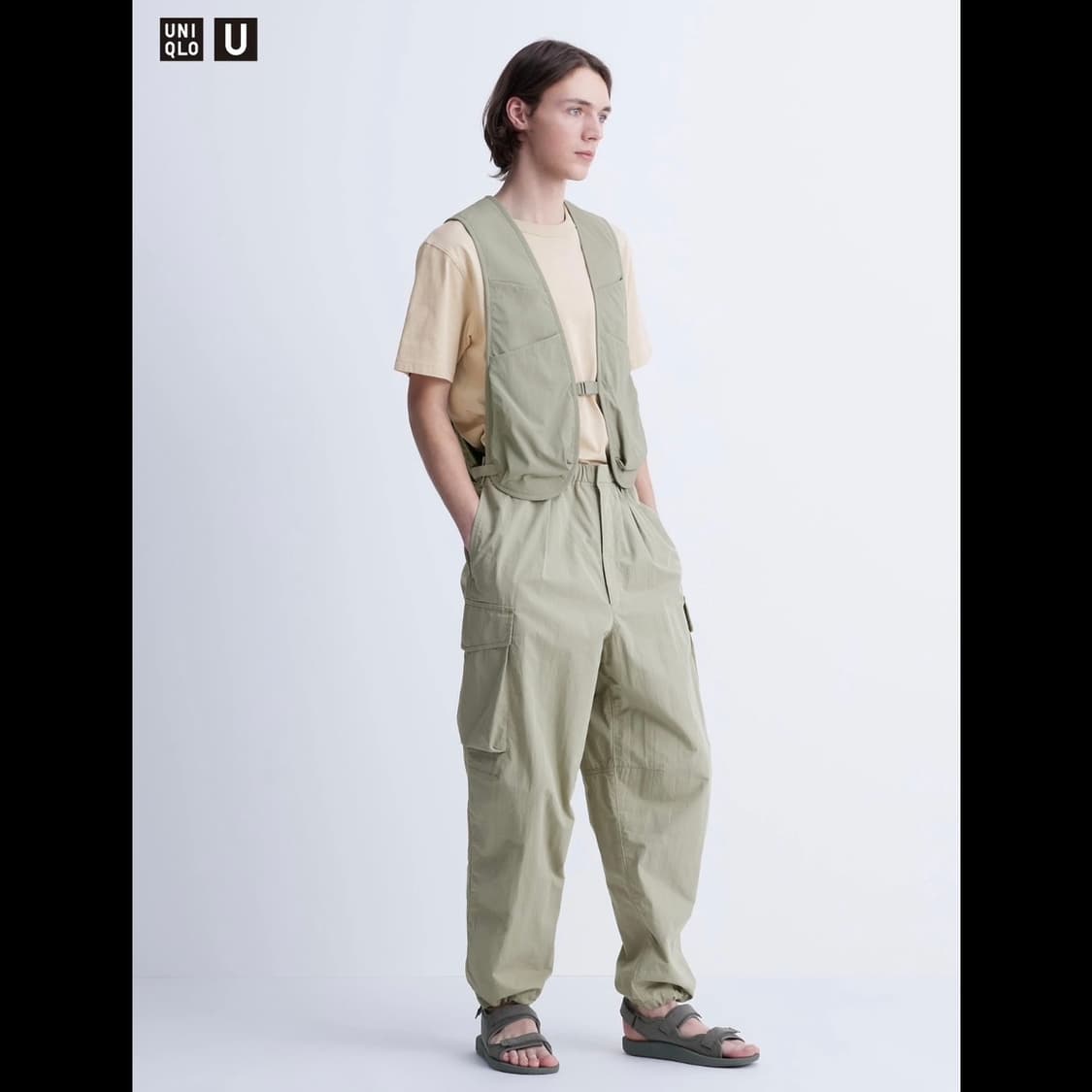 유니클로 & 르메르 콜라보 와이드핏 파라슈트 카고팬츠 (새상품) 상품이미지10