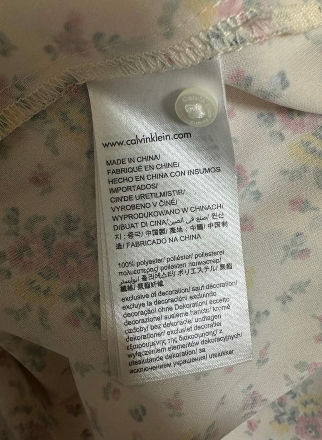 캘빈클라인 플라워 패턴 칠부 원피스  상품이미지9