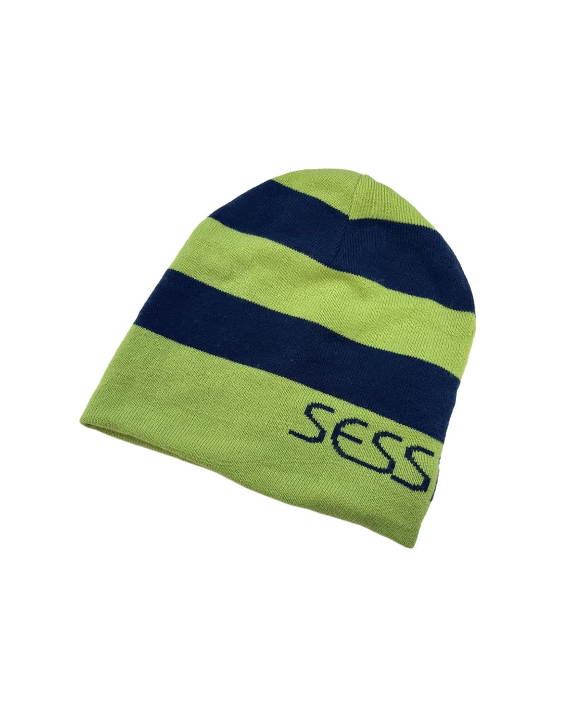 빈티지 리버서블 라임 스트라이프 롱 비니 상품이미지1