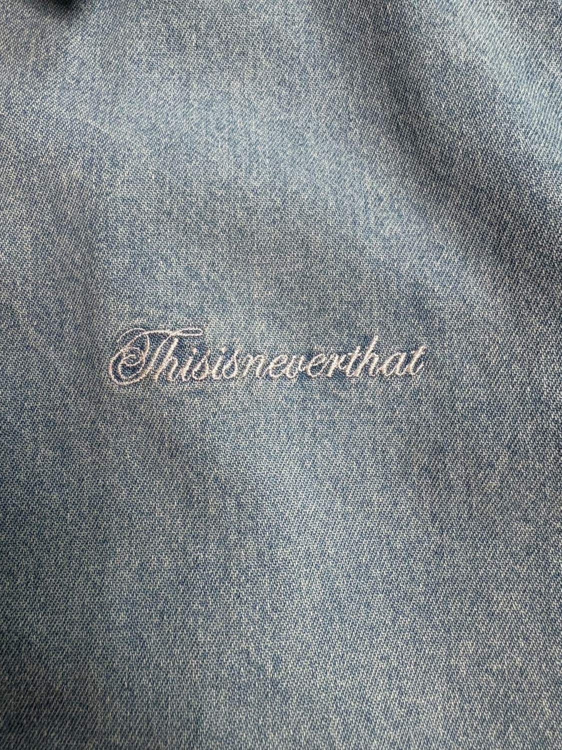 디스이즈네버댓 데님 반팔셔츠s 상품이미지5